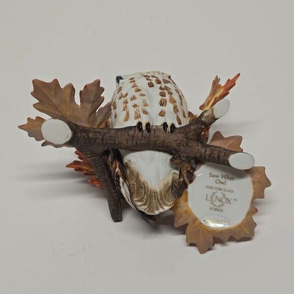 Lenox "Saw Whet Owl" Vintage Porcelain Figurine - Picture 7 of 8